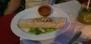 Burrito at El Atrio del Mayab in Valladolid