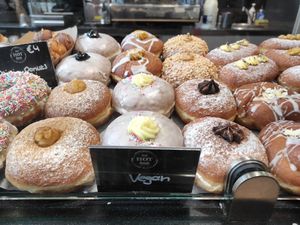 Vegan donuts at The Hot Donut in Dublin