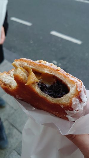Snickers filling (peanut butter, caramel and chocolate) at The Hot Donut in Dublin