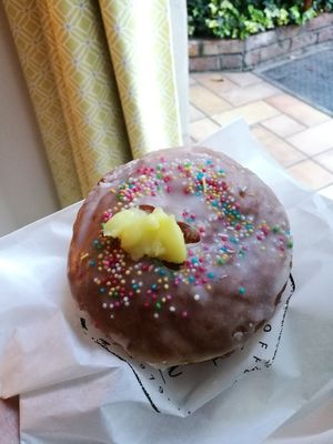 Lemon donut at The Hot Donut in Dublin