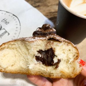 Chocolate vegan donut at The Hot Donut in Dublin