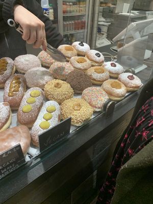 A healthy selection of vegan donuts  at The Hot Donut in Dublin