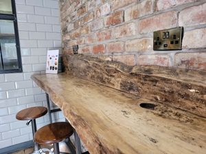 Indoor seating (very little) at The Hot Donut in Dublin