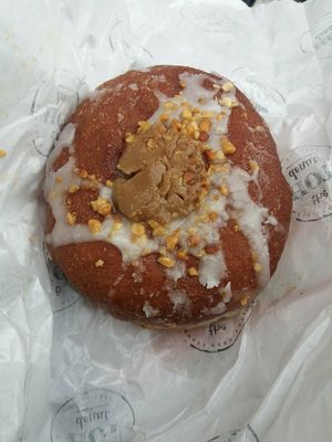 Salty caramel donut at The Hot Donut in Dublin