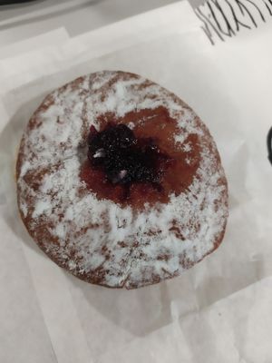 Blueberry donut! at The Hot Donut in Dublin