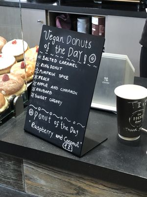 Vegan Selection (changes daily) at The Hot Donut in Dublin