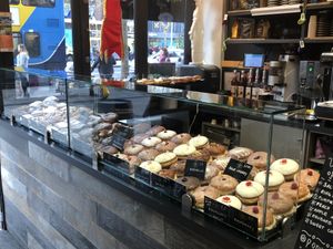 Donut display at The Hot Donut in Dublin