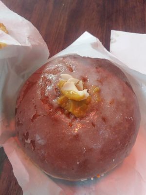 Fudge doughnut at The Hot Donut in Dublin
