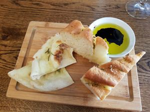 Focaccia at La Piuma in Sherborne