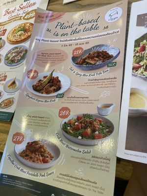 New plant based menu march 2022 at On the Table in Pattaya