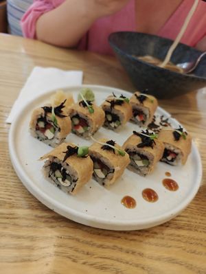 vegan sushi at On the Table in Pattaya