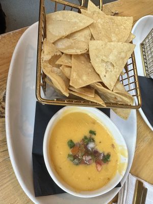 Chips and queso !  at Tocaya Modern Mexican - DTLA in Los Angeles