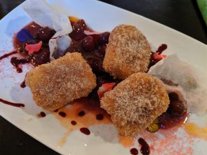 Deep-fried rice pudding at Frenzen in Moenchengladbach