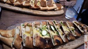 Awesome Pizza Pide at Bulldog Vegan in Paris