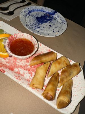 Vegetable spring rolls   at Infineathai in Mallorca