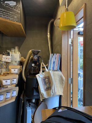   at alt. coffee roasters in Kyoto