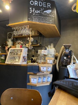   at alt. coffee roasters in Kyoto