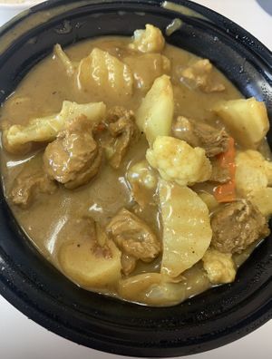 Curry chicken w/ veggies  at Garden Fresh Vegetarian Food in Hacienda Heights