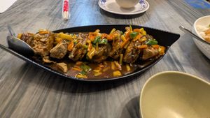 Soy-Fish with Chili Sauce at Garden Fresh Vegetarian Food in Hacienda Heights