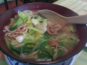 Buckwheat noodles at Garden Fresh Vegetarian Food in Hacienda Heights