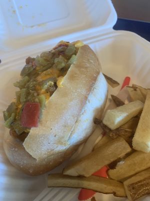 505 Philly Cheeze at Wanderlust Vegan Eatery in Albuquerque