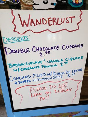 Yummy baked goods change daily. I love variety! 💗 at Wanderlust Vegan Eatery in Albuquerque