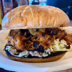 Southern Comfort- BBQ pulled jackfruit sandwich  at Wanderlust Vegan Eatery in Albuquerque