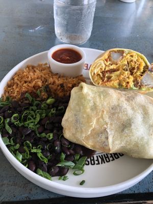 Vegan breakfast burrito  at Breakfast Republic - Mission Beach in San Diego