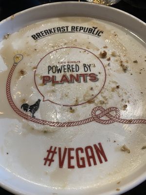 Cute plate #plants   at Breakfast Republic - Mission Beach in San Diego