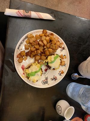 Vegan Benni-yum!  at Breakfast Republic - Mission Beach in San Diego