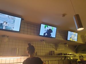 The lovely pandas at Panda Cantina - Rua da Prata in Lisbon