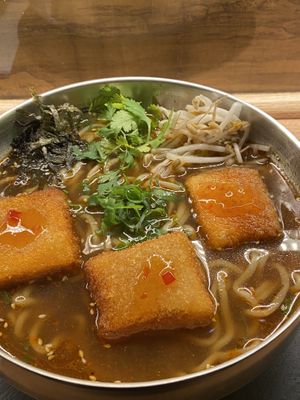 With tofu, specify vegan without egg!  at Panda Cantina - Rua da Prata in Lisbon