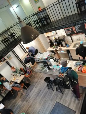 Bar counter at Budapest Baristas in Budapest