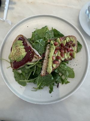 Avocado toast   at Cotidiano in Lisbon