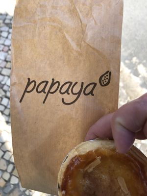 Traditional Portuguese dessert. (Vegetarian) Tasty  at Papaya in Faro