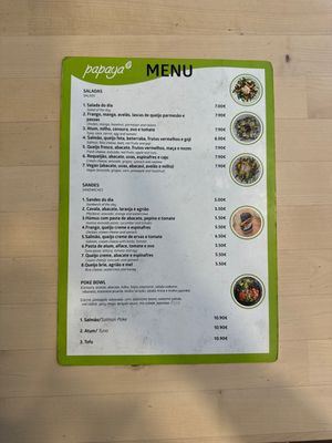 Chicken, salmon and vegan options   at Papaya in Faro