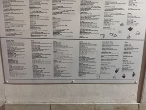 Menu as of Nov 2025  at Papaya in Faro