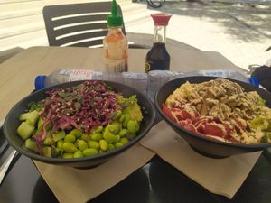 Nuestra comida at Poké Lagos in Lagos