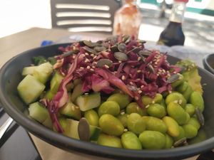 Mahalo green at Poké Lagos in Lagos