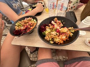 Vegan 🌱 poke bowls were good   at Poké Lagos in Lagos