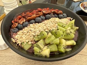 Sweet Açai bowl rocked   at Poké Lagos in Lagos