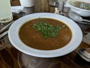 Lentil and rice stew. Soooo delicious! at Persian House in Mindo
