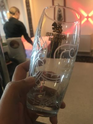 Vegan friendly Singha Beer on Draft  at Lekthai - Restaurant and Takeaway in Great Yarmouth