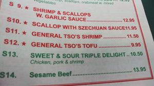 Menu at Lucky Garden in Palm Bay