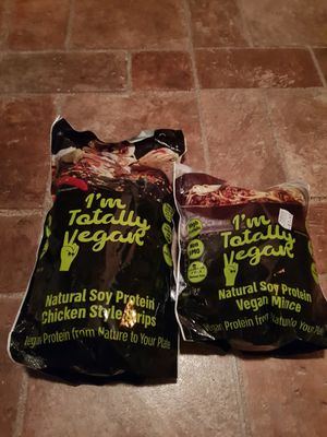 Vegan mince and chicken style strips #Veganuary at For Goodness Sake in Middlesbrough