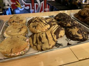 Cookies in V-Edge at Ellephant Vegan Bakery in Middlesbrough