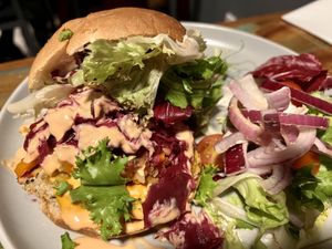 Kimchi Burger  at Bio Cafe in Aberdeen