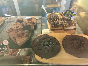 Cakes Selection  at Bio Cafe in Aberdeen