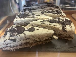 Bounty cakes  at Bio Cafe in Aberdeen