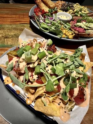 Loaded Nachos!  at Bio Cafe in Aberdeen